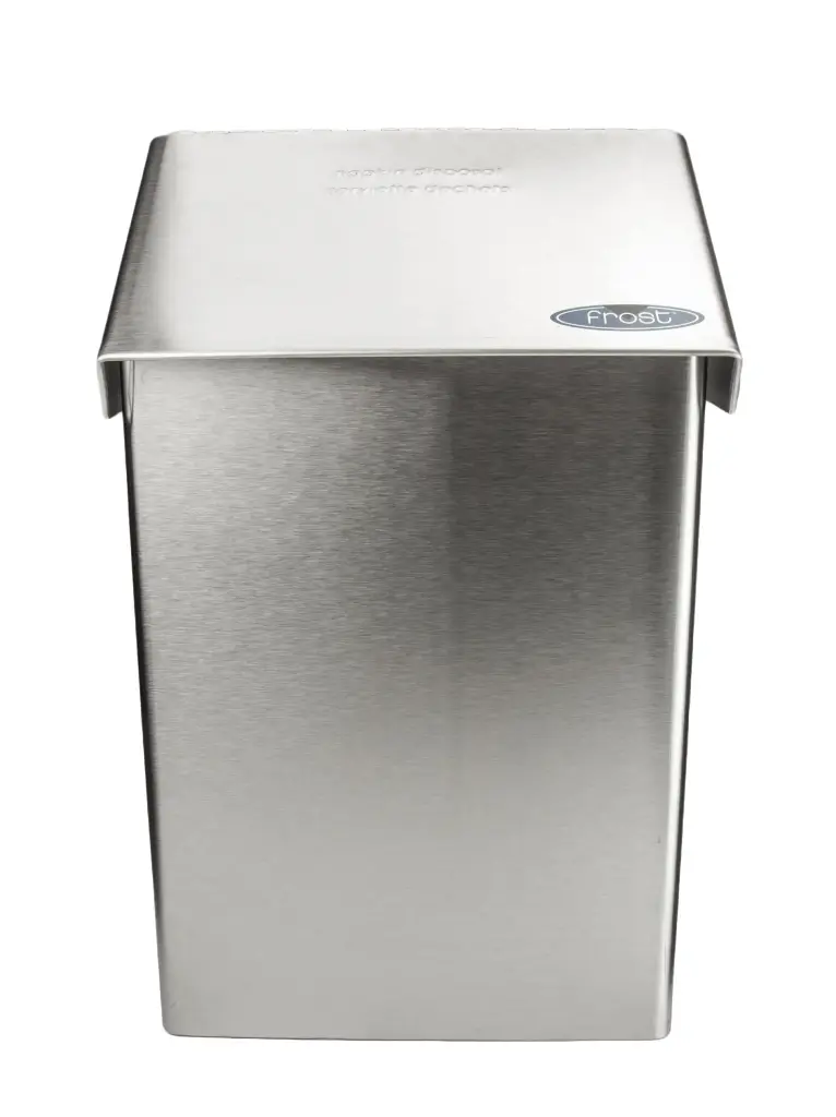 Poubelle murale pour serviettes sanitaire en acier inoxydable